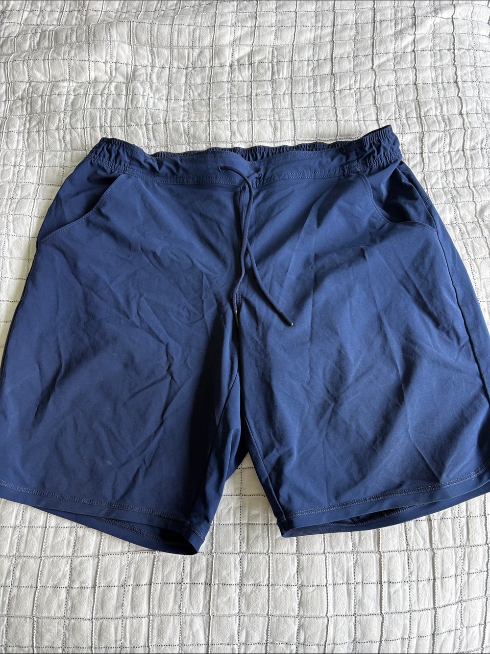 Lands' End Navy Performance Swim/Active Shorts